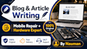 write articles and blog post in english and write assignment and assay