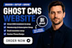 design ghost website customize ghost theme setup ghost blog ghost newsletter