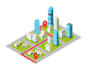 create custom 3d illustrated maps, isometric icon maps and navigation designs
