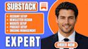 setup substack setup manage  substack post management substack newsletter design