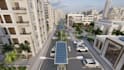 design urban smart city masterplan residential layout 3d aerial site plan render