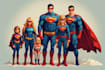 draw personalized family superhero art