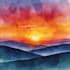 create watercolor and digital illustration