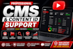 provide youtube cms management and copyright protection