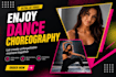 create tik tok dance, choreography, and viral dance for your song promotion