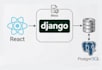 develop a full stack website using react js and django