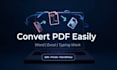 convert PDF to word, excel, and do accurate typing work