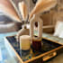 create a cozy elegant room styling mood board