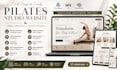 design a pilates studio website with wix, wordpress, squarespace, fitness studio