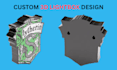 do custom 3d lightbox keychain hypechain 3d logo coaster stl 3mf files