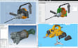 create 3d mechanical parts cad model assembly down design in PTC creo parametric
