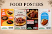design an eye catching food poster