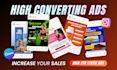 design high converting ad creative and static advertisement