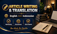 write articles and translate text