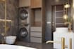 create a luxury photorealistic 3d bathroom design and interior visualization