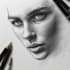 sketch handmade charcoal pencil drawing