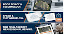 provide  roof scope takeoff measurements report