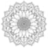create mandala art coloring book pages as PDF