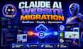 migrate convert claude ai website claude html to wordpress shopify squarespace