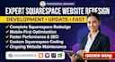 design squarespace website redesign website update squarespace development