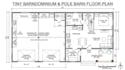 do barndominium house plan, tiny house, space planning, pole barn and floor plan