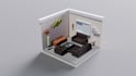 create a custom isometric room in blender