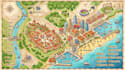 design guide map, location map, walking map, attraction map and tourist map