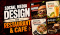 design engaging social media posts for restaurant and cafe