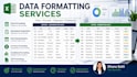 format and organize excel CSV and google sheets data