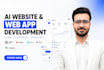 develop ai website, ai web application and ai saas with ai integration