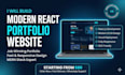 create a modern react portfolio website