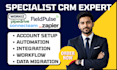 set up zapier integration workiz connecteam fieldpulse pipedrive crm automation
