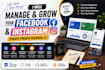 manage and grow your facebook and instagram pages professionally