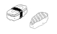 do custom food drawing line art style
