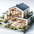 create 3d architectural rendering for houses and villas