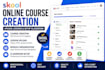 create skool online course, upload lessons and setup classroom