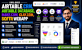 build airtable CRM database makecom automation softr web apps