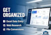 do expert excel data cleaning, formatting, data entry
