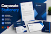 design custom printable business card, stationery set, folder design