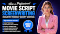 write a professional screenplay, movie script TV pilot, or youtube script sci fi