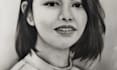 realistic charcoal portrait drawing