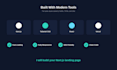 design a modern nextjs landing page