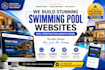 build a stunning swimming pool or pool construction website