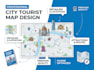 create city tourist maps, landmarks, hotels and attraction guides