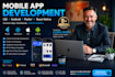 do mobile app development, ios app, android app,flutter app and react native app