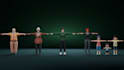 create high low poly 3d character sculpting and texturing