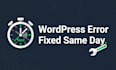 fix any wordpress error fast, same day