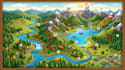do hiking map, trail map, park map, outdoor map, campground map and vector map