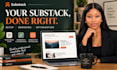 setup substack account and design substack newsletter template