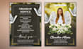design elegant obituary program, funeral program, funeral flyer very fast